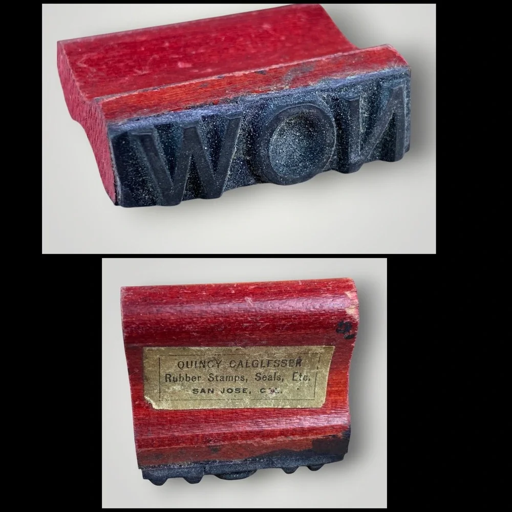 Antique Aristocrat Sign Marker Rubber‎ Stamp Set 1910s-1930s Box 63 Pieces